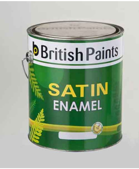 British Paints Satin Finish Enamel GR-I White (4 Ltr.)