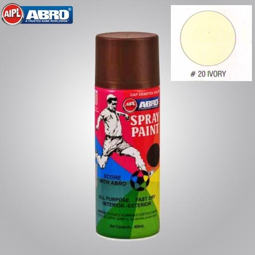 Buy-Abro Ivory Spray Paint-Pack Of 12-Industrykart.com